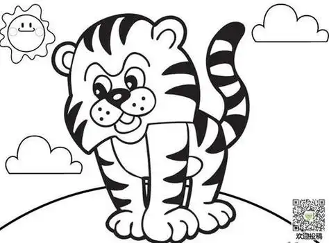 老虎头简笔画卡通老虎头像简笔画卡通老虎头像 动物矢量图老虎简笔
