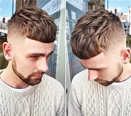 男生短发"盖盖头" 后脖两边铲光_发型站_最新流行发型设计发型图片与