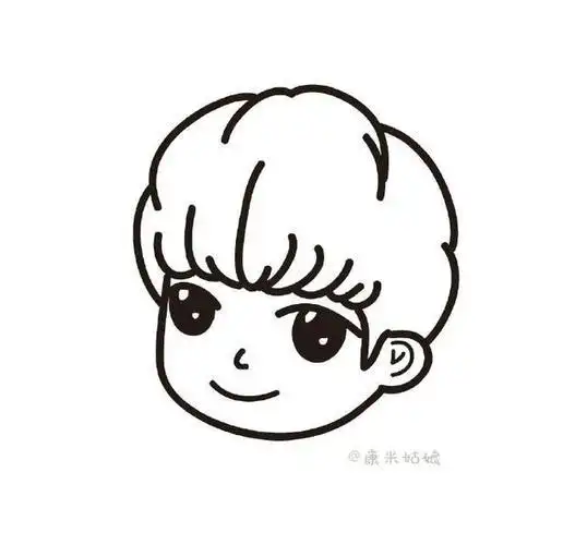 简笔画|教你画tf-boy之q版易烊千玺