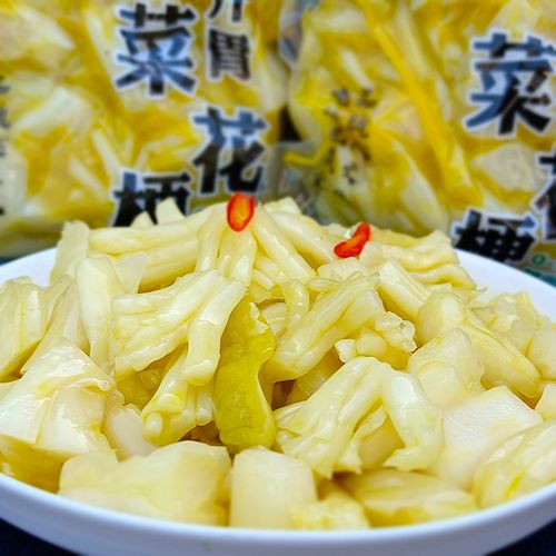 泡菜腌制开胃爽口菜花梗花菜梗酒店酒席宴席冷盘凉菜下饭菜下酒菜