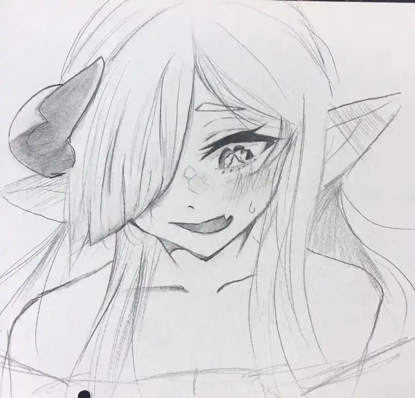 临摹#手绘动漫人物#铅笔画 - 抖音