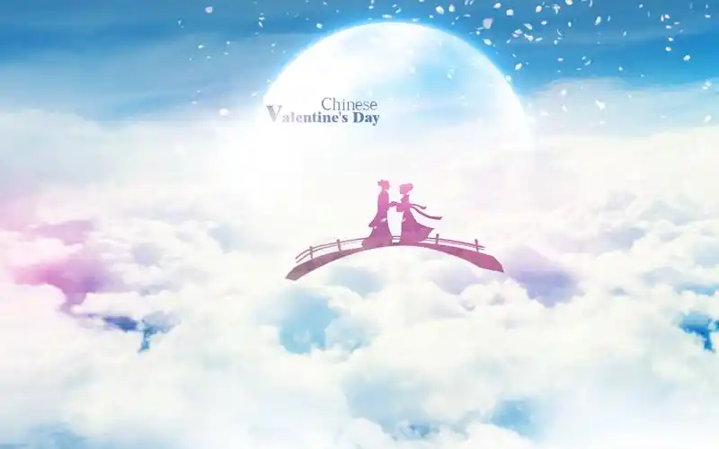 七夕牛郎织女鹊桥相会,高清图片,电脑桌面-壁纸族