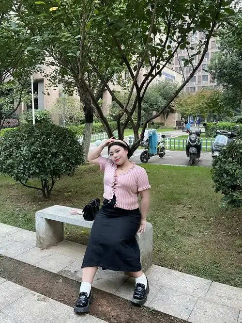 155140斤大码a字半身长裙真的好能遮肉