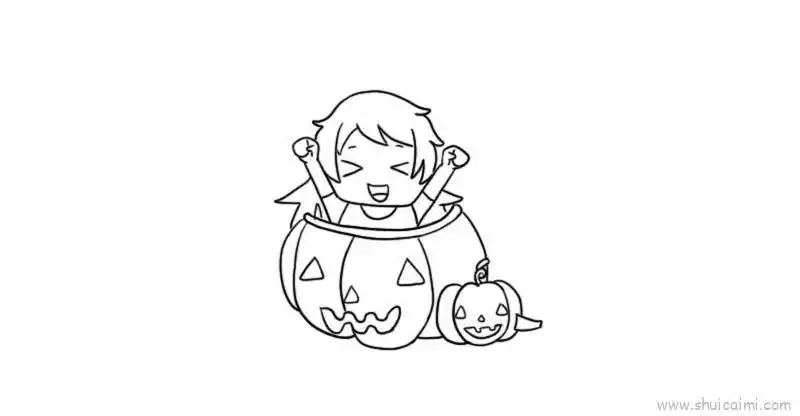 查找更多万圣节南瓜小孩简笔画,万圣节南