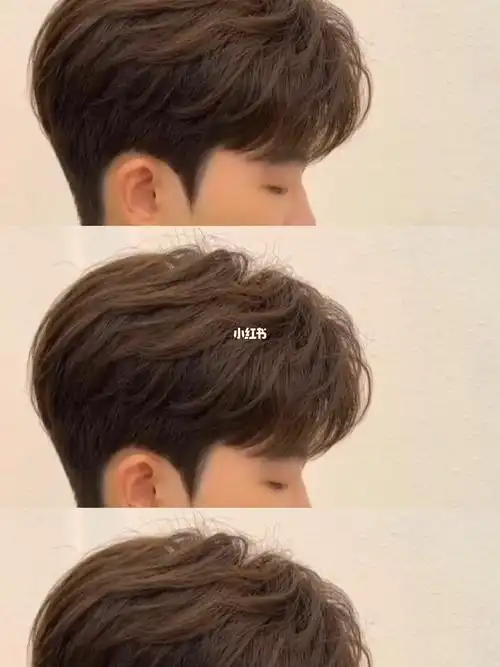 男孩子一定要尝试的发型气垫三七分