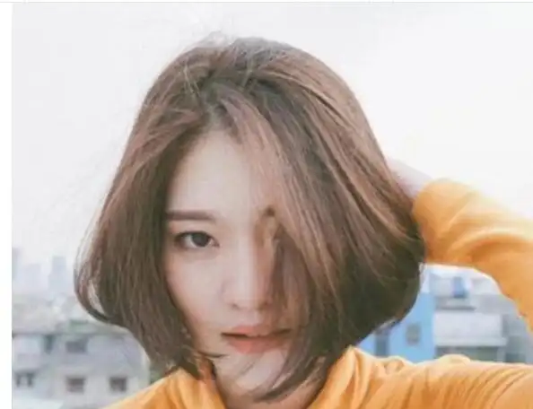 韩式三七分女短发发型造型