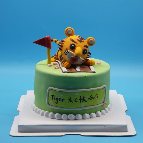 生日蛋糕北京北京上海杭州同城翻糖蛋糕 定制创意蛋糕老虎生肖