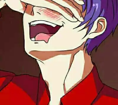 逗比男gif红衬衫gif捂脸gif仰头笑gif