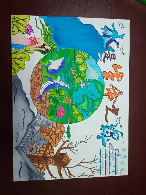 手抄报"水是生命之源"