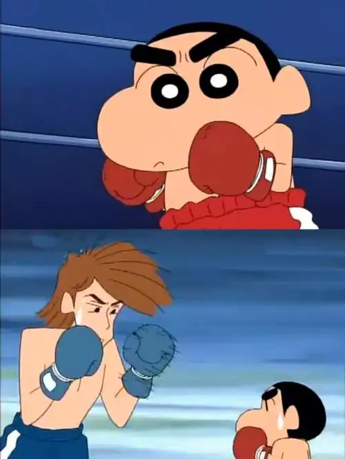 蜡笔小新打拳击的高中生小新见过吗