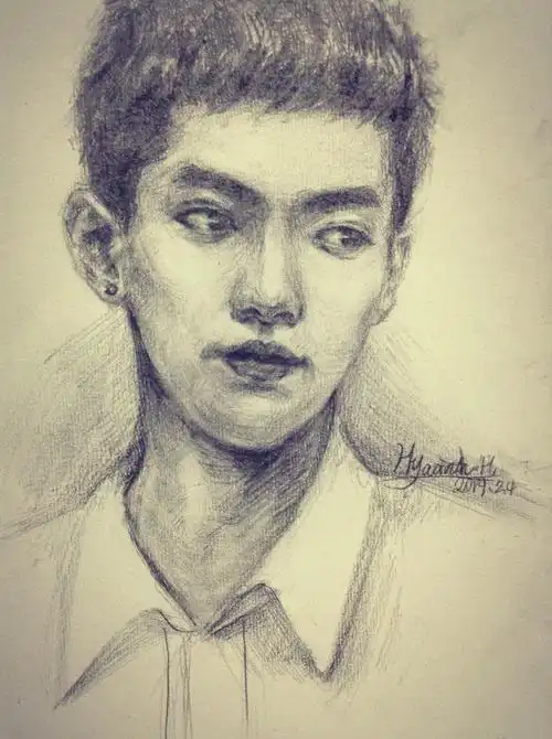 好久没有画素描!《吴亦凡》