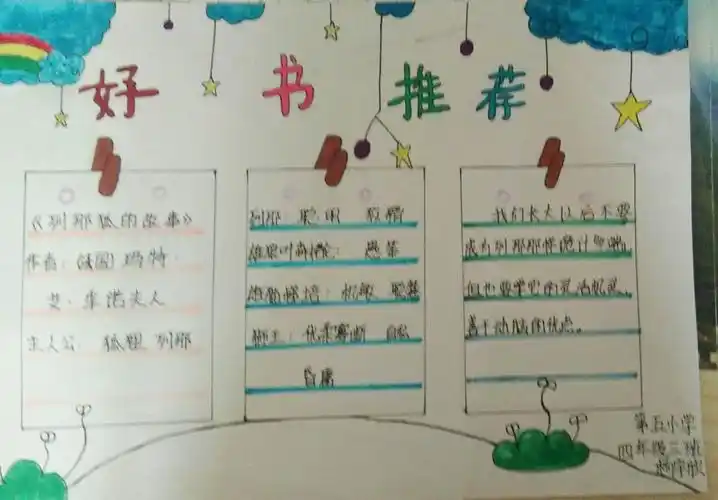 不负韶华,书香同行——第五小学四年级三班好书推荐会