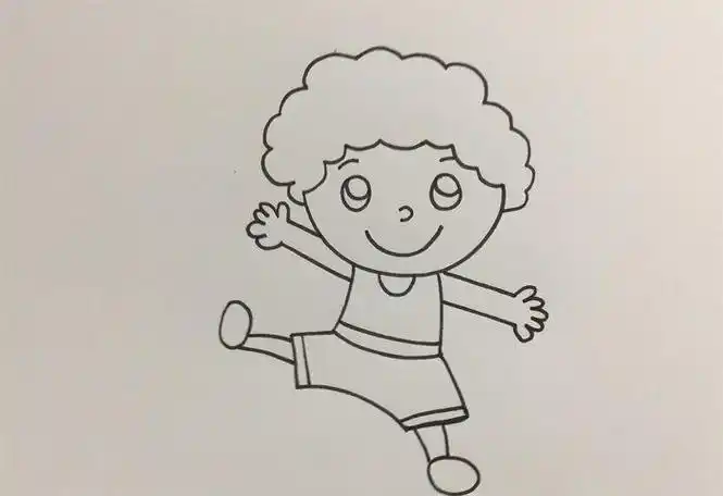 6张简单好看的小男孩简笔画组图 人物-第2张简笔画人物男孩3简单的