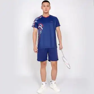 李宁lining羽毛球套装男羽毛球服专业运动服上衣大赛服短裤训练服文化