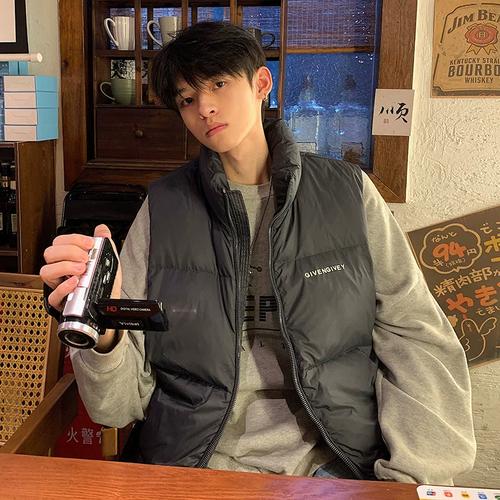 现货新款上市白鸭绒优质保暖羽绒马甲坎肩男外套抖音直播立领羽绒