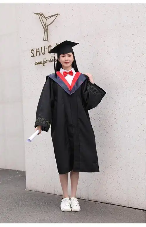 学位服大学毕业服装学位学士服定做礼服定做大学生女学院风文工本科硕