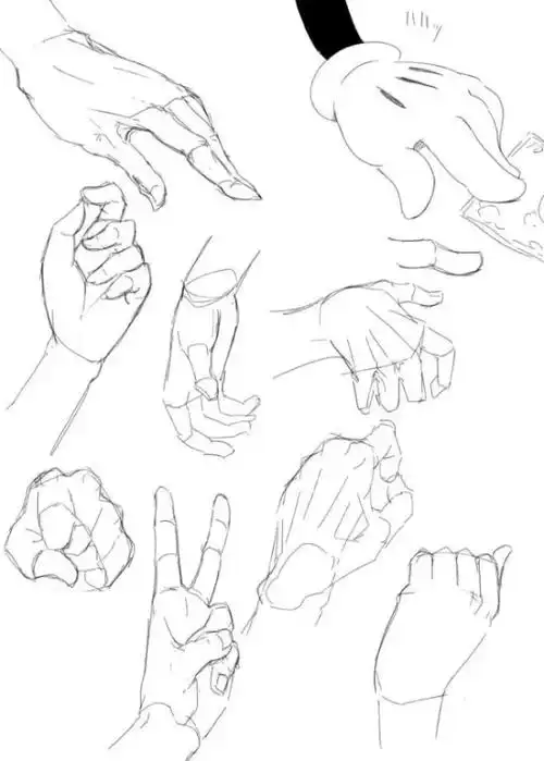 手的绘画教程 手绘 素材