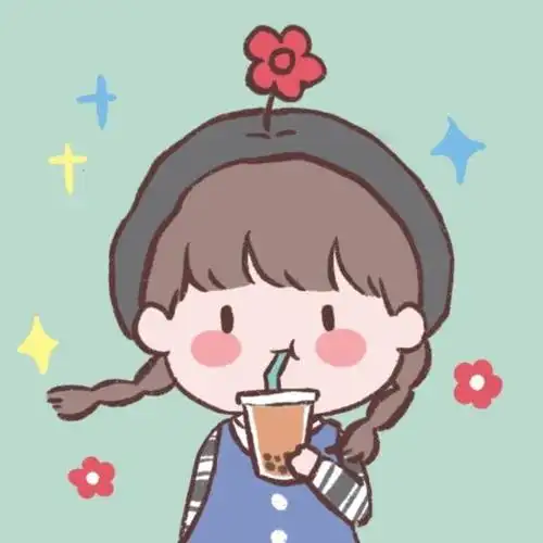 2020最火手绘小红花女生头像