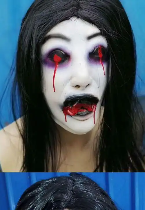 头饰万圣节恐怖面具 鬼屋密室逃脱 骷髅女鬼丧尸僵尸恶心吓人鬼脸头套