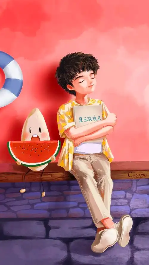 周深插画夏日友晴天