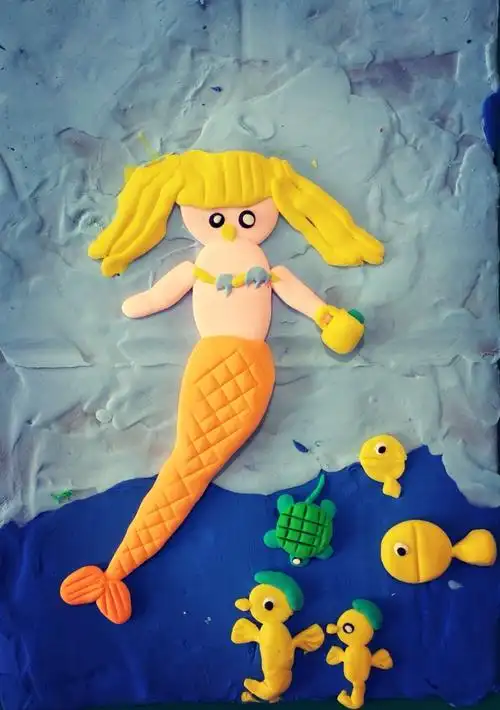 寒假班手工课——《美人鱼》