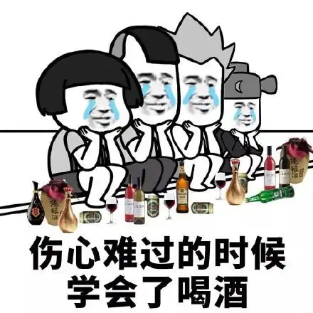 伤心难过的时候学会了喝酒表情图片聊天图片表情