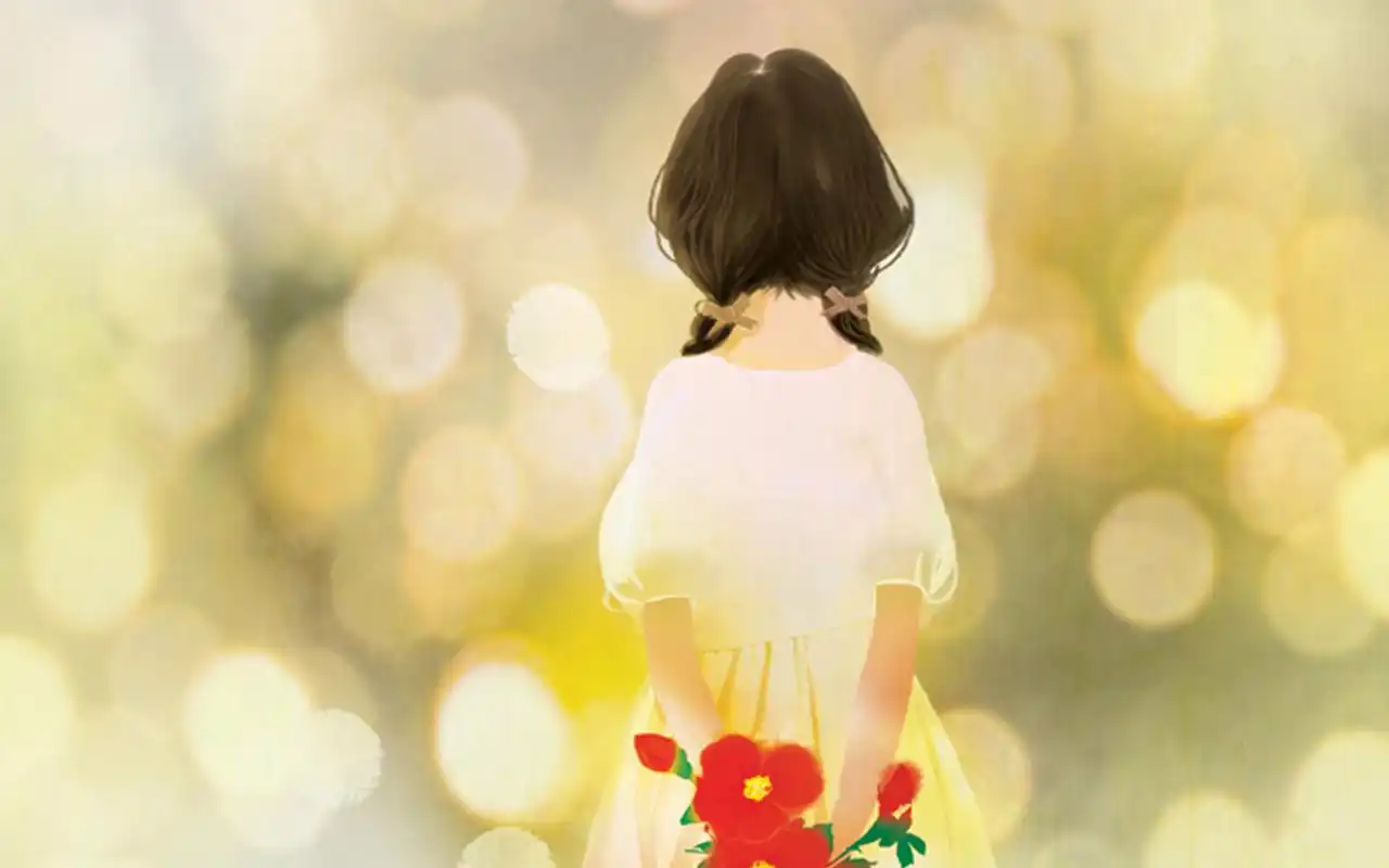 手绘唯美意境快乐童年记忆小清新极简桌面壁纸(二)高清大图预览1920x1