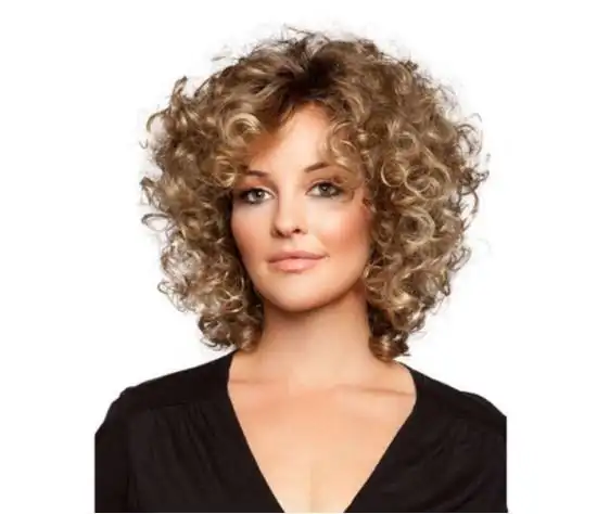 短发烫发小卷蓬蓬头