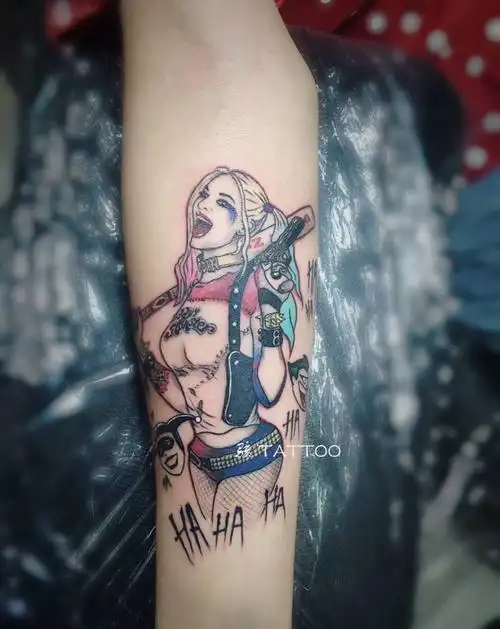 《皇后》纹身图片_手臂小丑女纹身图案(2)_河南省郑州市纹身店-骇刺青