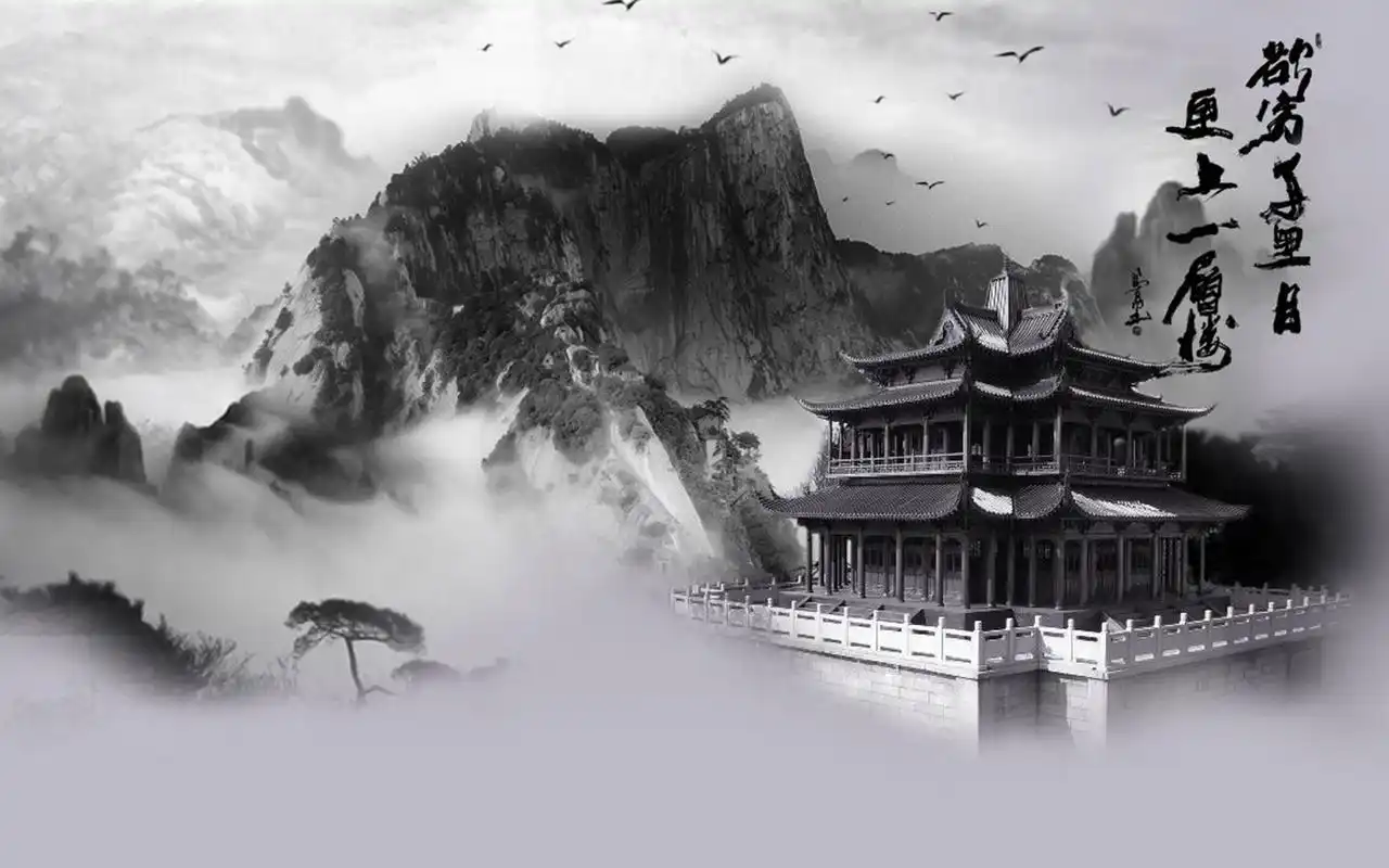 重阳节电脑桌面壁纸之中国风手绘