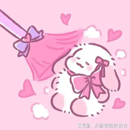 卡通头像可爱粉红色小兔子头像