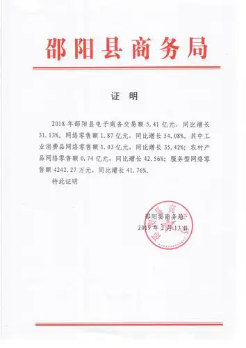 电子商务交易额数据证明