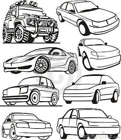 汽车抽象简笔画小班(简笔画图片大全) -【爱个性】