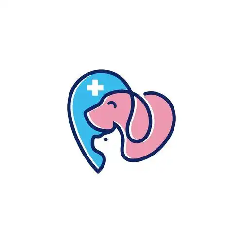 宠物医院logo设计-极简风 爱心形 宠物医院行业-神笔设计