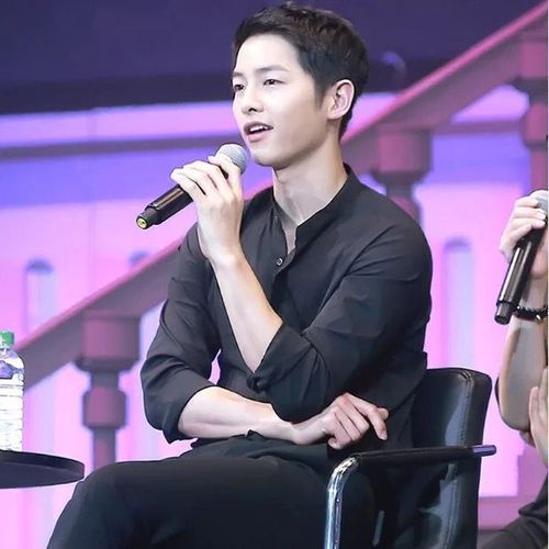 宋仲基同款男纯黑色小立领衬衫修身青年商务休闲正装衬衣