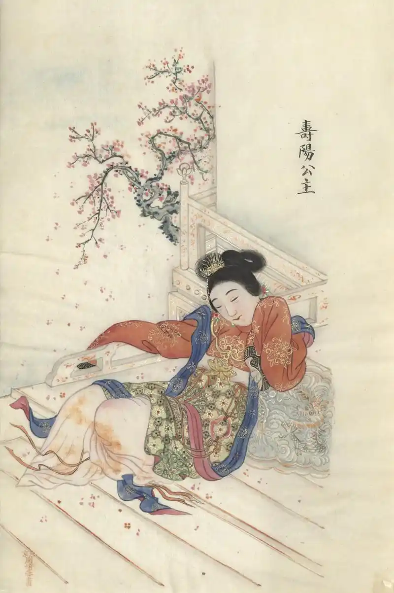 此套《古代美人图》描绘历代知名仕女图:虞姬 - 抖音