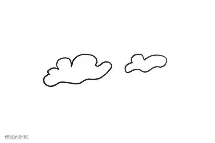有教程的白云简笔画