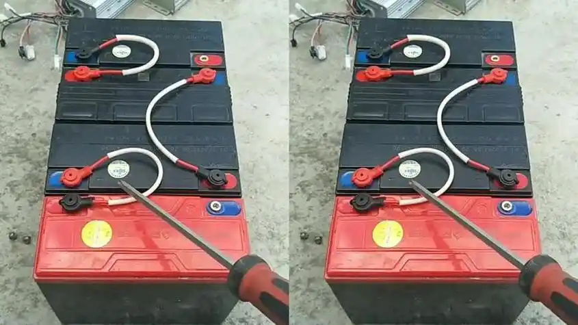 电瓶车电瓶如何接在车上(电车电瓶怎么接)