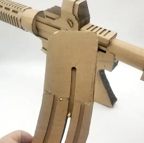 3d纸模型抢diy纸模子套装手工制作纸板枪m416卡宾枪可发射图纸自制