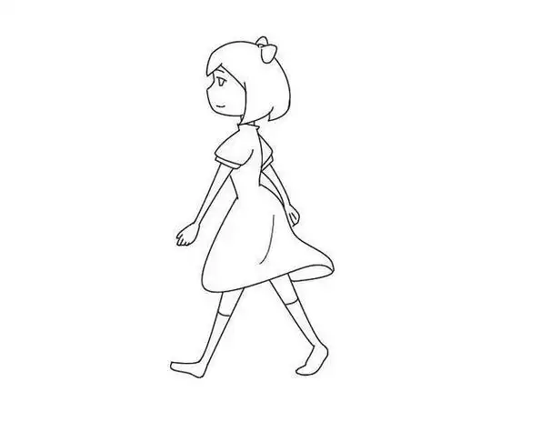 第9页画人简笔画男孩女孩中学男生简笔画小男孩侧身走路简笔画 第1页