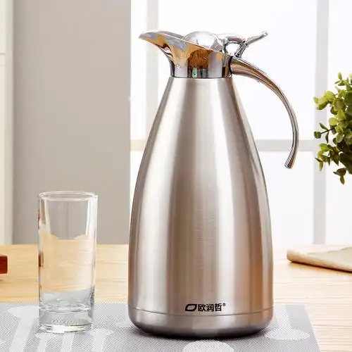 欧润哲 2l不锈钢内胆保温瓶 热水瓶