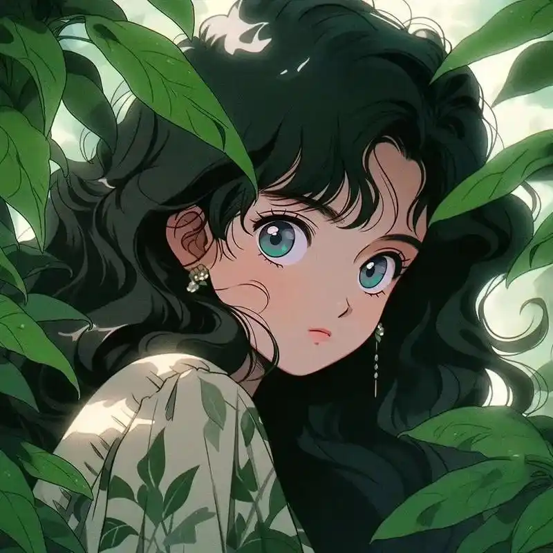 浪漫的森系女生头像 做个绿意昂然的女子