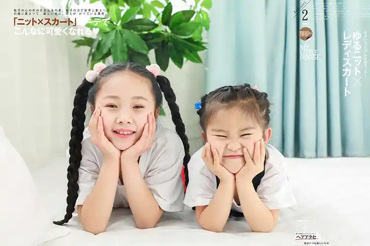 摄影师一旺子ye的儿童摄影作品《姐妹两个》