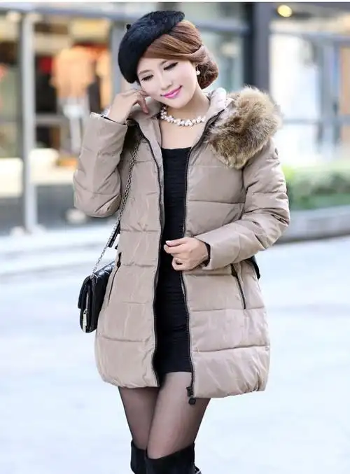 多色冬装新款清仓中长款女装加厚韩版棉服 修身 外套 羽绒棉 特价