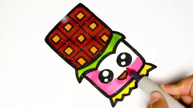 巧克力简笔画巧克力简笔画彩色