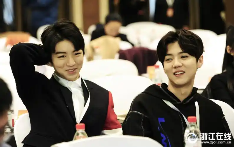 鹿晗王俊凯同框做了同学百位影人杭州上党课