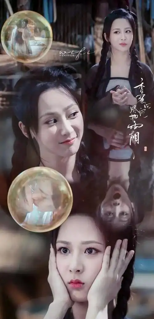 这个造型是旭凤带她去魔界时,旭凤按照他喜欢的装扮将小葡萄变成这身