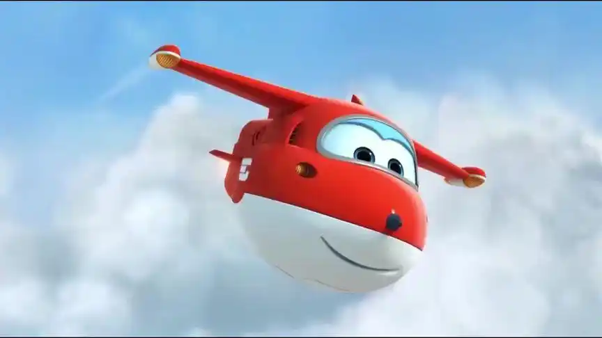 超级飞侠:乐迪准备起飞了,眼神非常酷,一脸自信很有趣