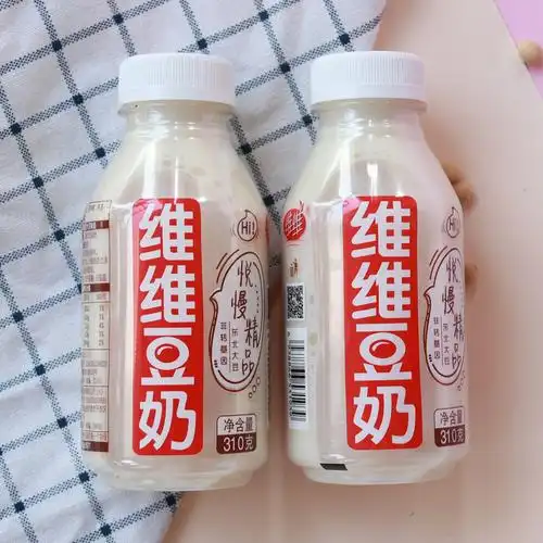 豆奶瓶装维维310g24瓶悦慢调制早餐奶瓶休闲豆奶