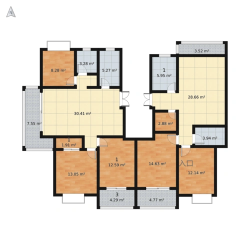 小区西雅园户型图